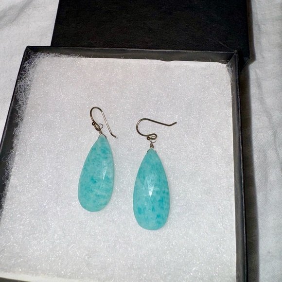 Amazonite Earrings by Lina Shatara - Picture 2 of 5